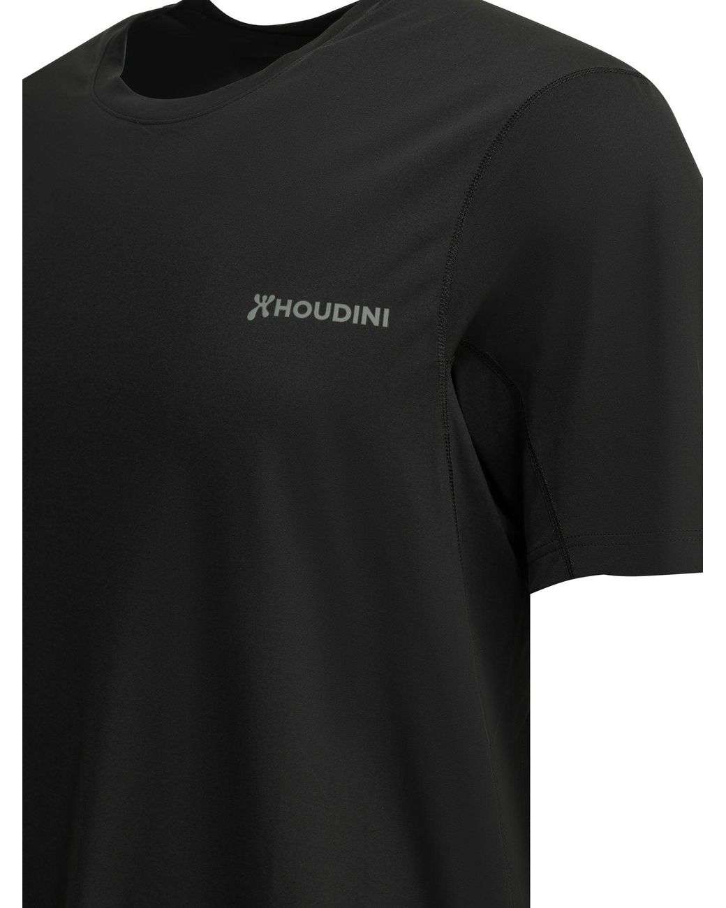 Houdini Sportswear Black "Pace Air Message" Crewneck T Shirt