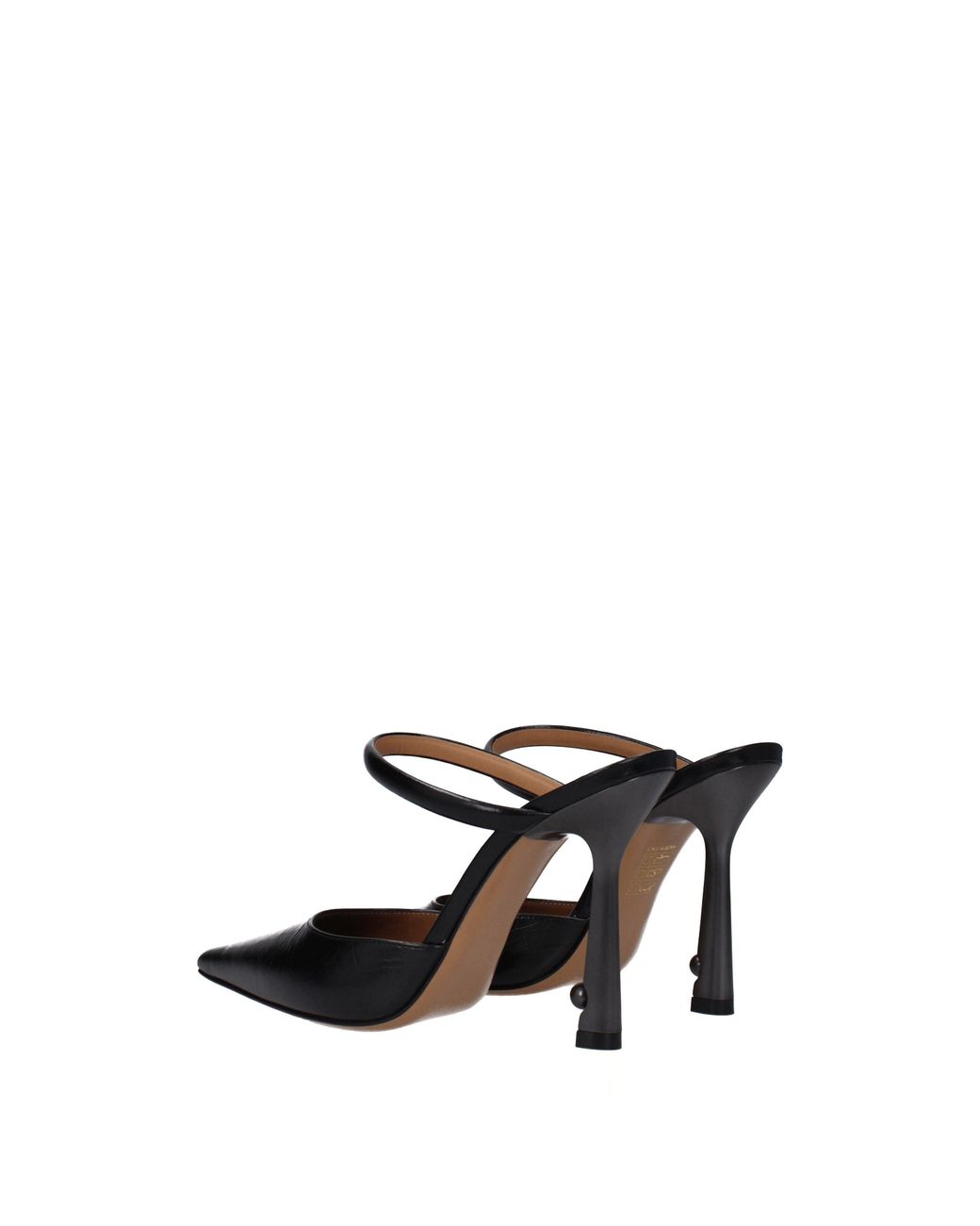 Off-White c/o Virgil Abloh Black Off Lollipop Sandals Leather