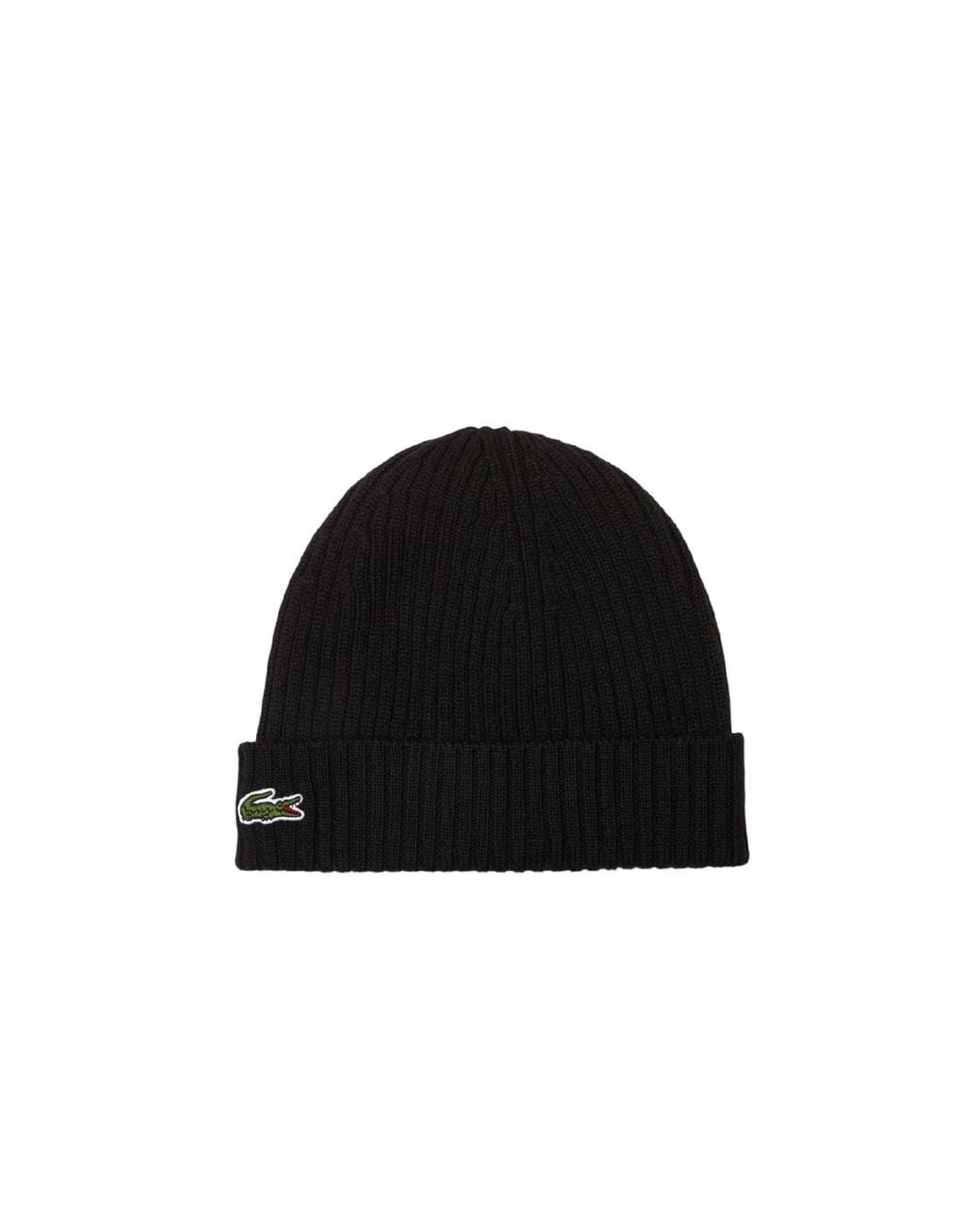 Lacoste Black Schwarze Strickmützen von
