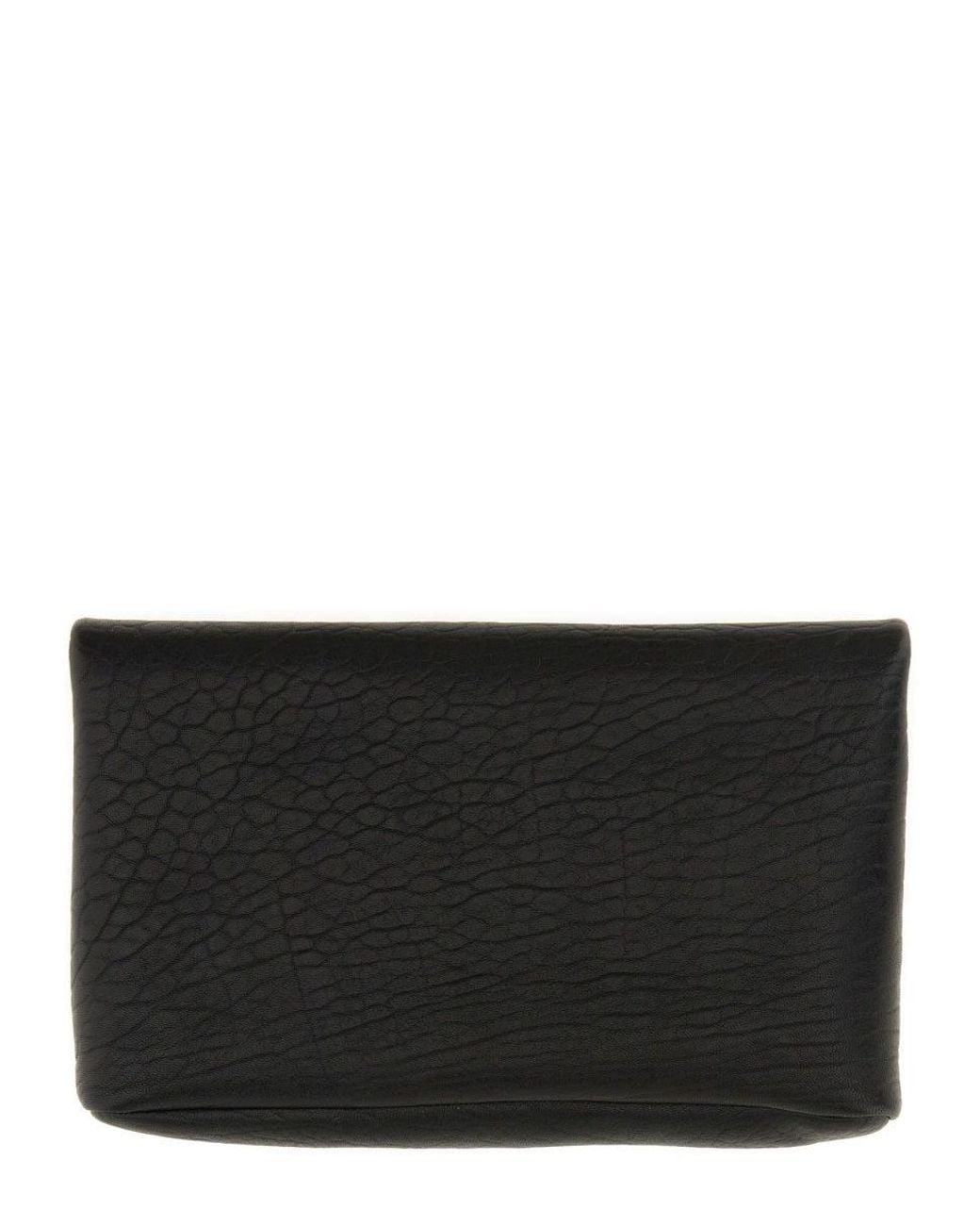 Saint Laurent Black Clutch Cassandre Lamb Bags for men