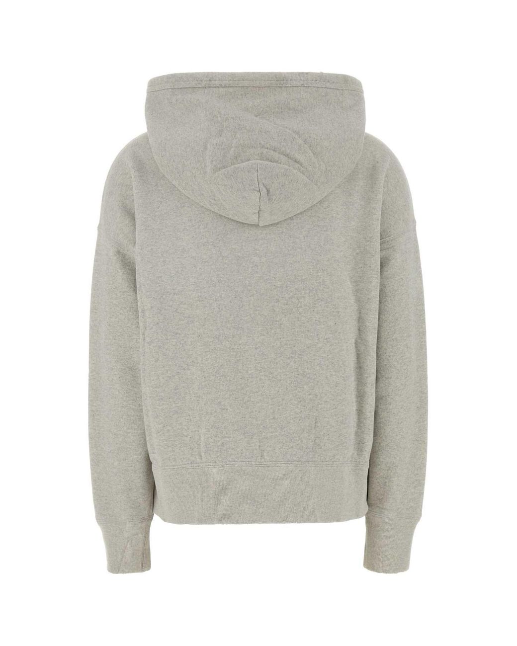Prada Gray Oversized Cotton Mélange Sweatshirt