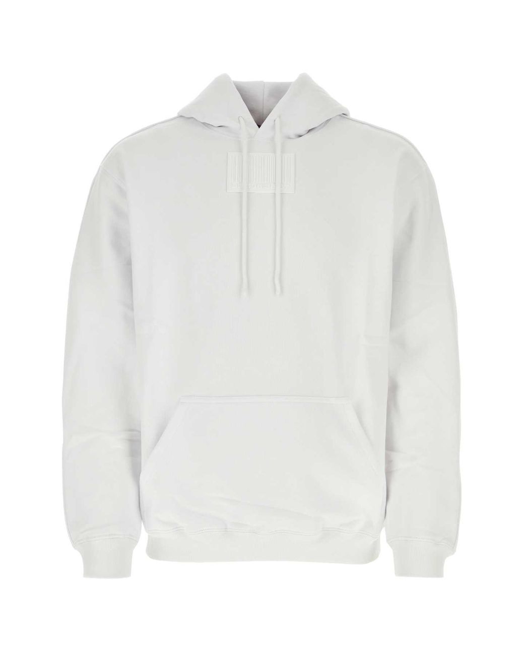 VTMNTS White Cotton Blend Oversize Sweatshirt for men