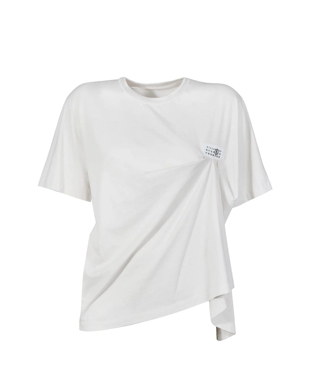 MM6 by Maison Margiela White Short Sleeved Top
