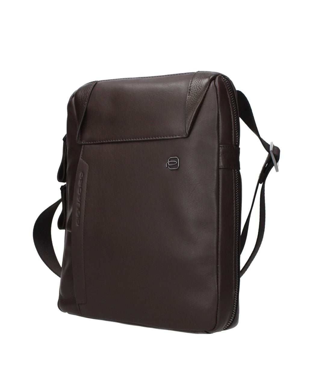 Piquadro Black Crossbody Bags Leather/Moro Head
