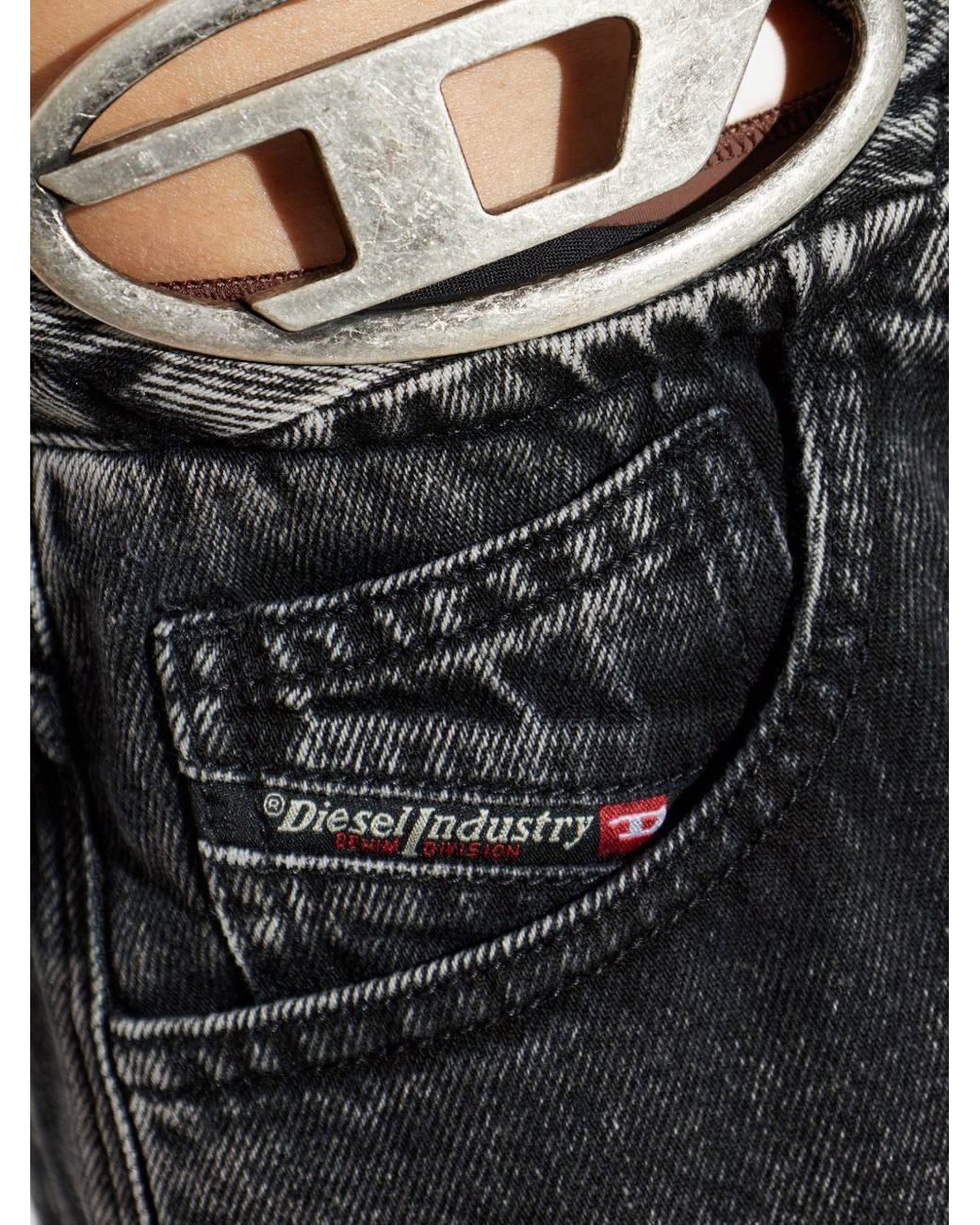 DIESEL Black Denim Bermuda Shorts