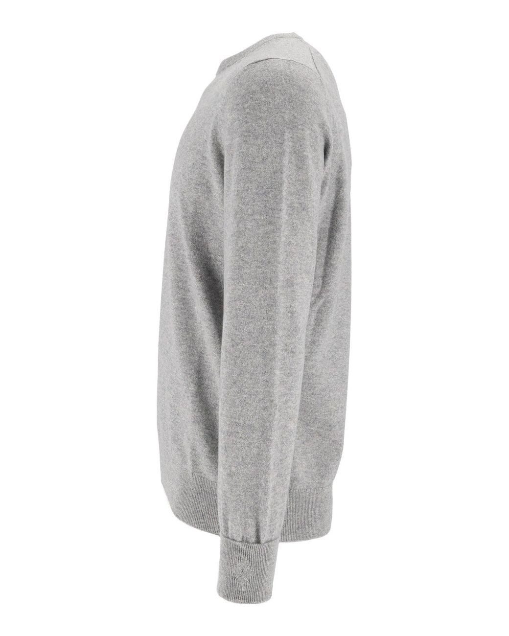 Ballantyne Gray R Neck Pullover