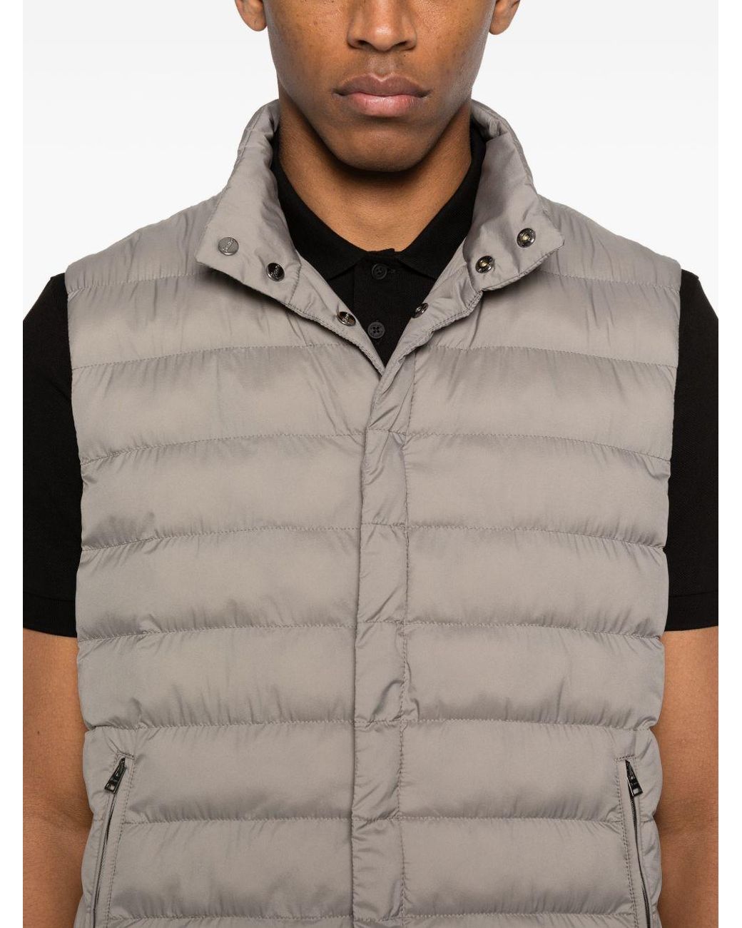 Herno Gray Nylon Down Vest
