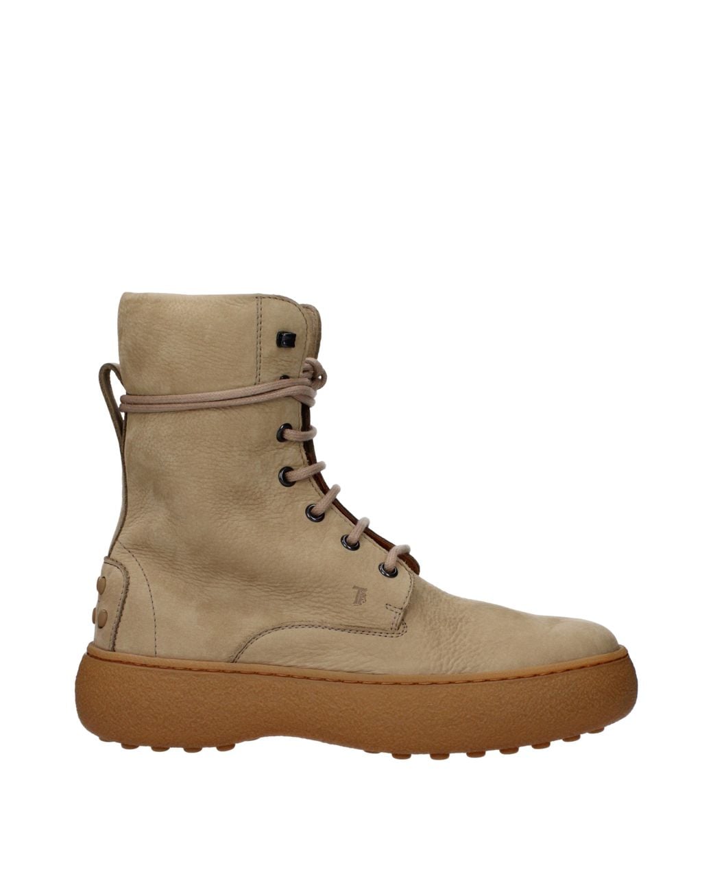 Tod's Brown Stivaletti Donna Camoscio/Biscotto