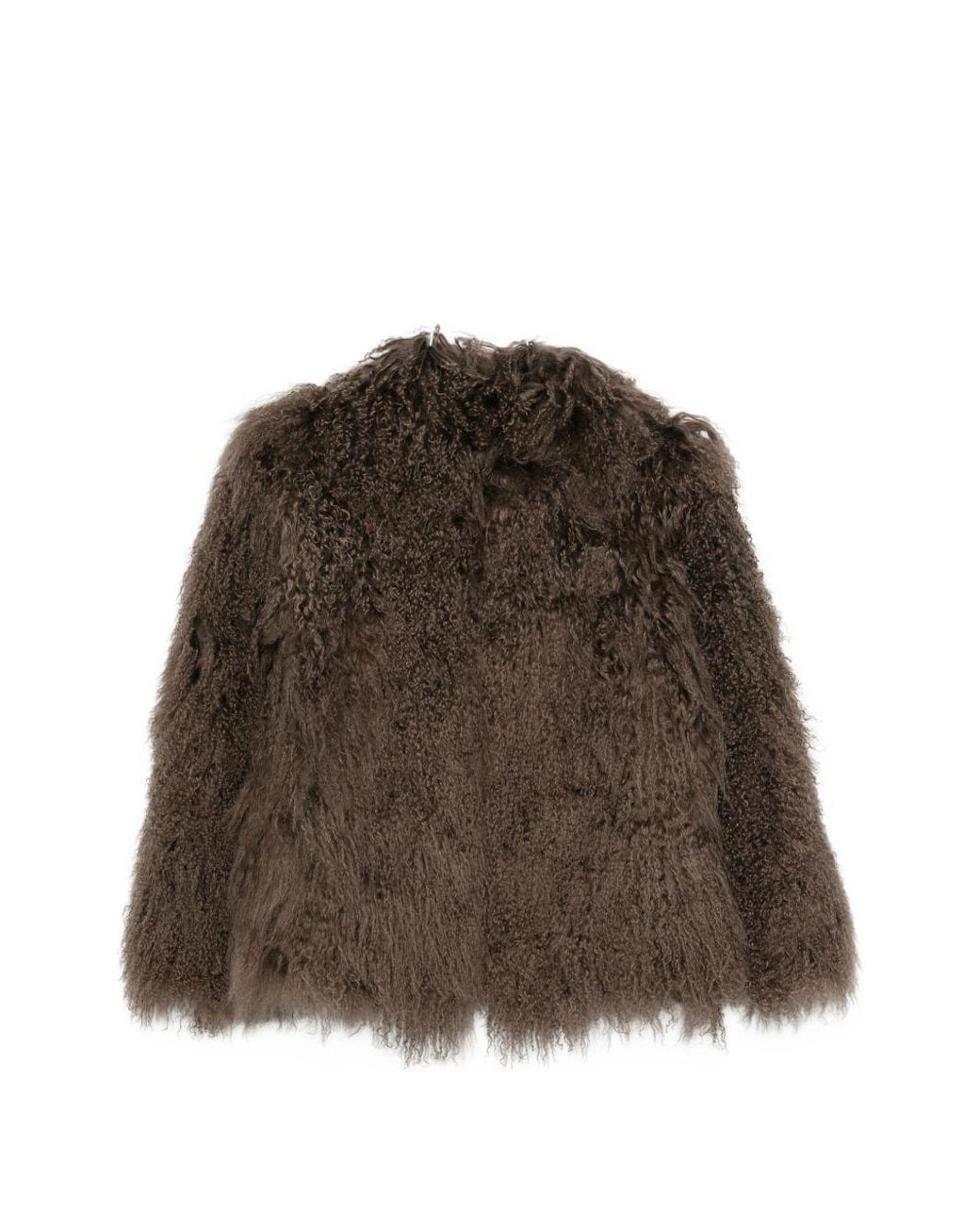 Martha Louis Brown Shearling Effect Jacket