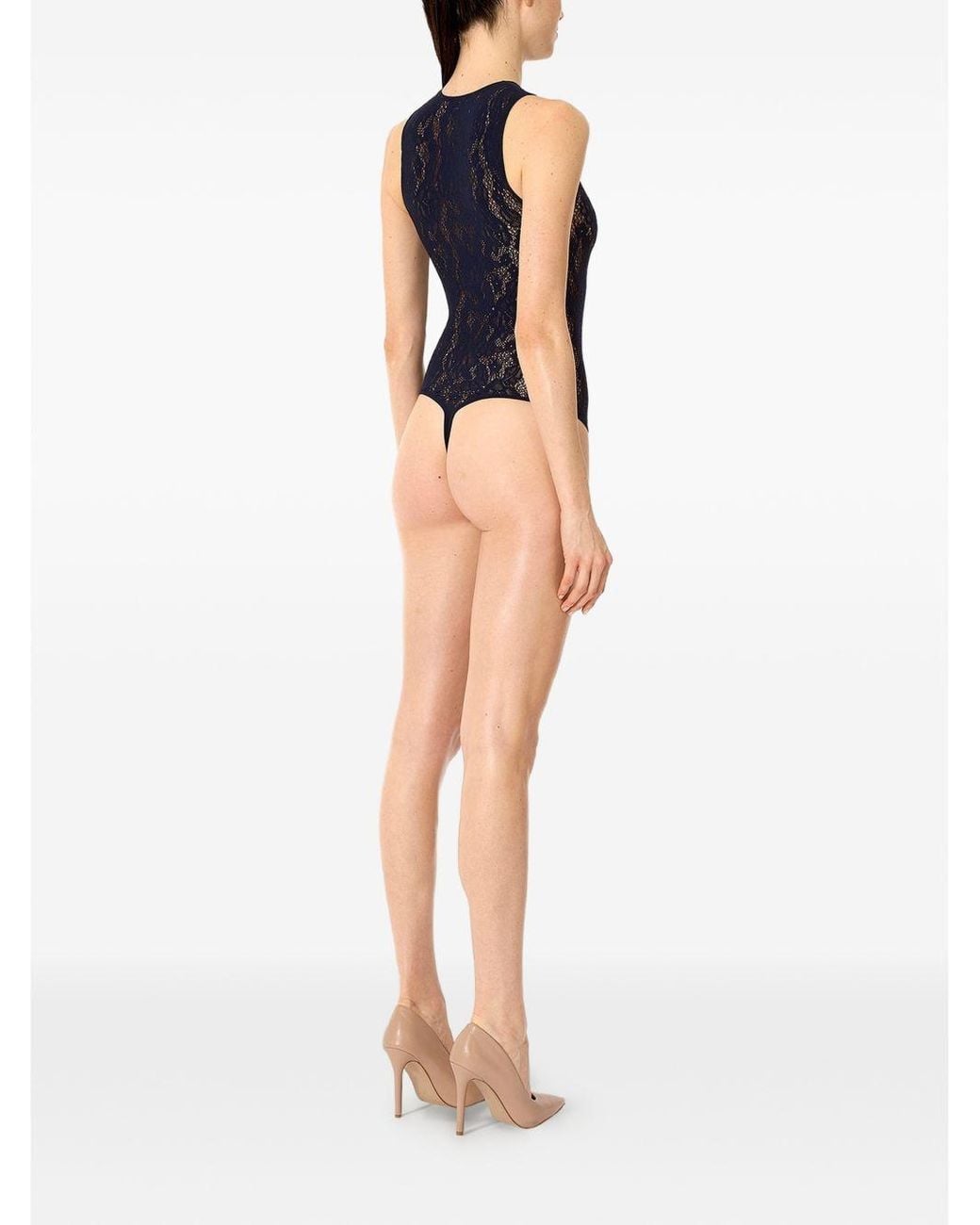 Wolford Black Infinite Rose Bodysuit