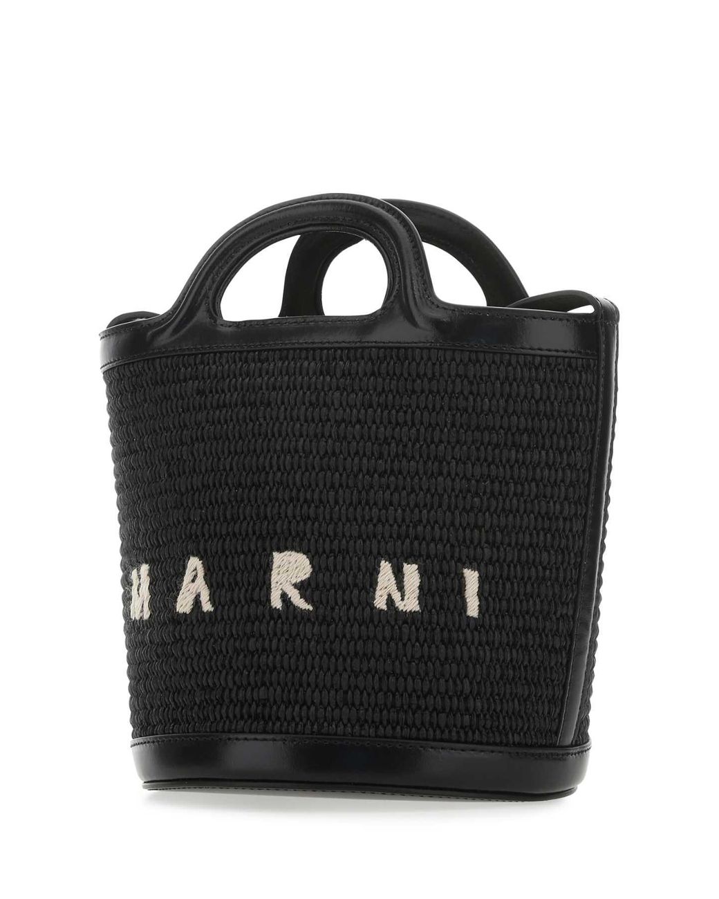 Marni Black "Tropicalia" Bucket Bag