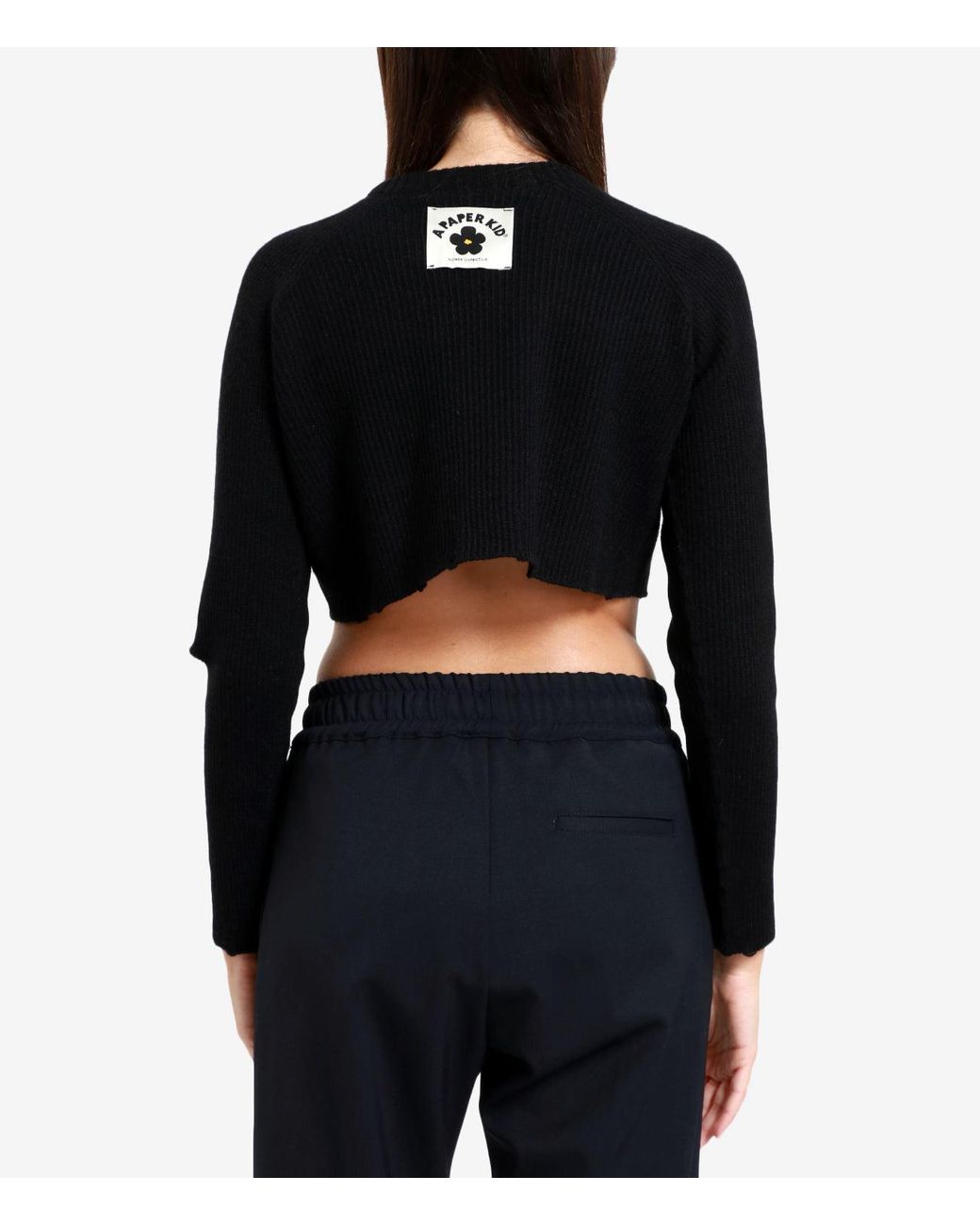 A PAPER KID Black Sweaters