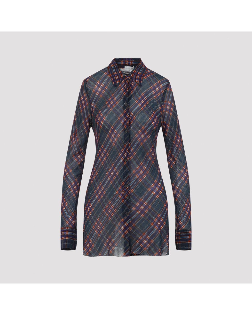 Dries Van Noten Blue Check Calima Shirt