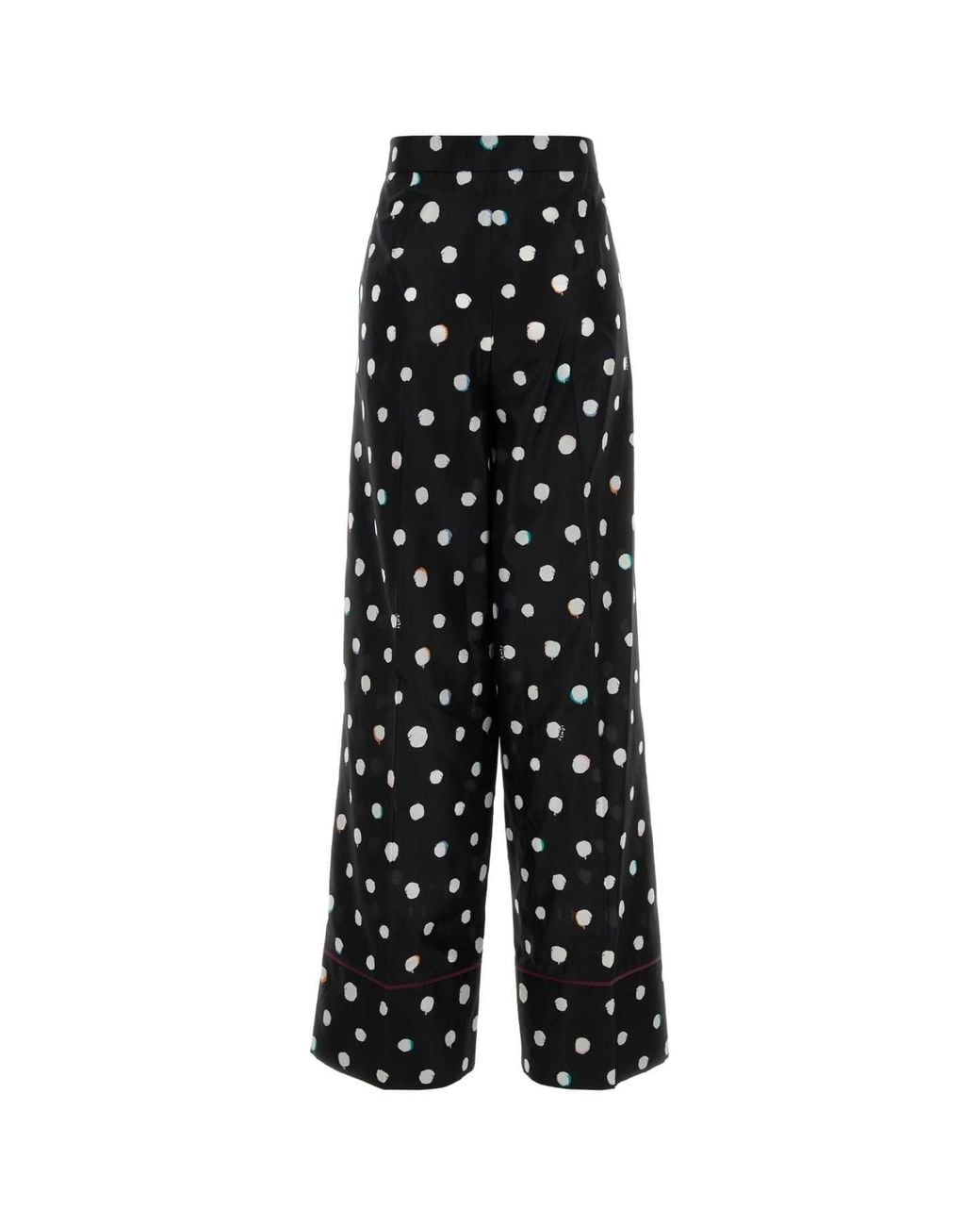 Fendi Black Relaxed Flat Front Pant