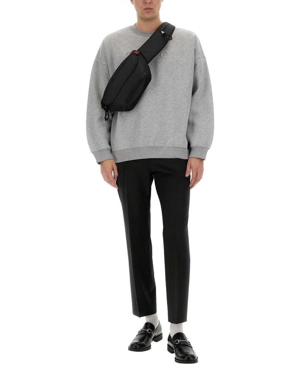 Gucci Gray Jersey Sweatshirt for men