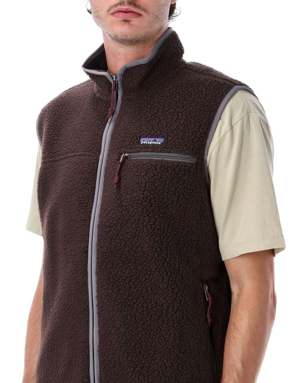 Patagonia Black Retro Pile Fleece Vest for men