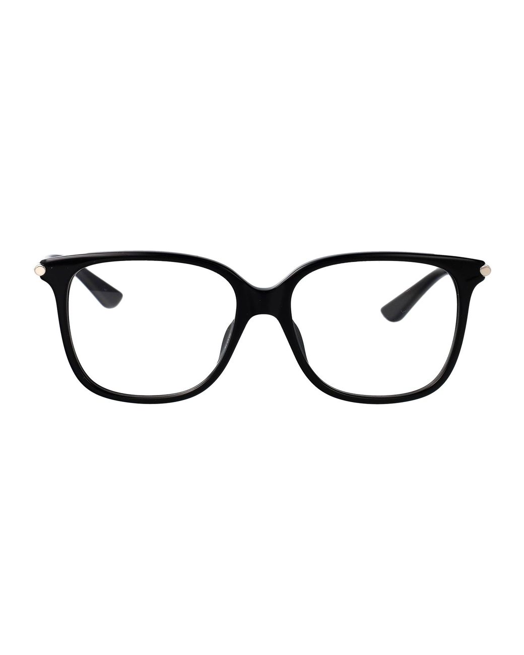 McQueen Black Acetate Glasses