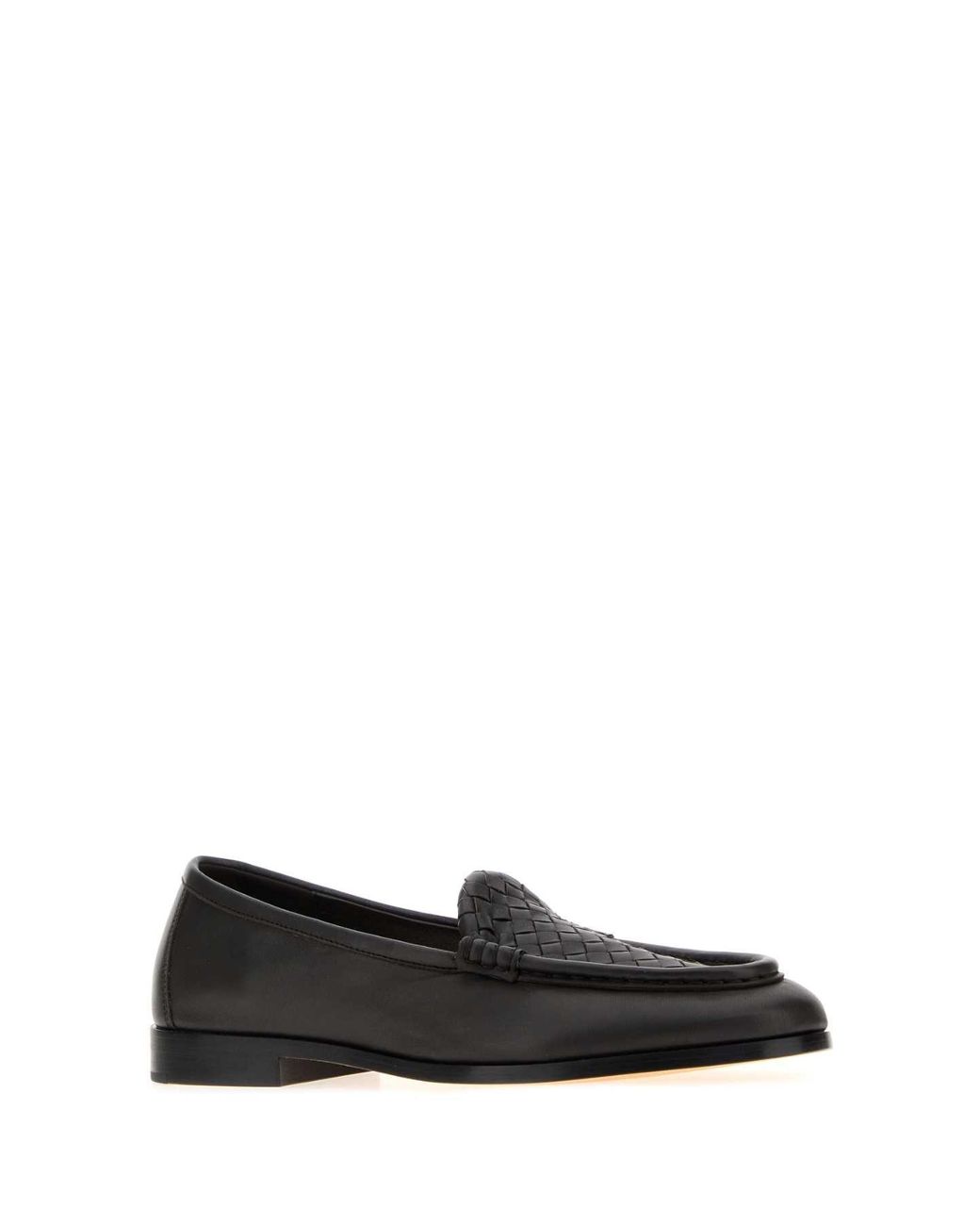 Bottega Veneta Black Espresso Round Toe Loafers