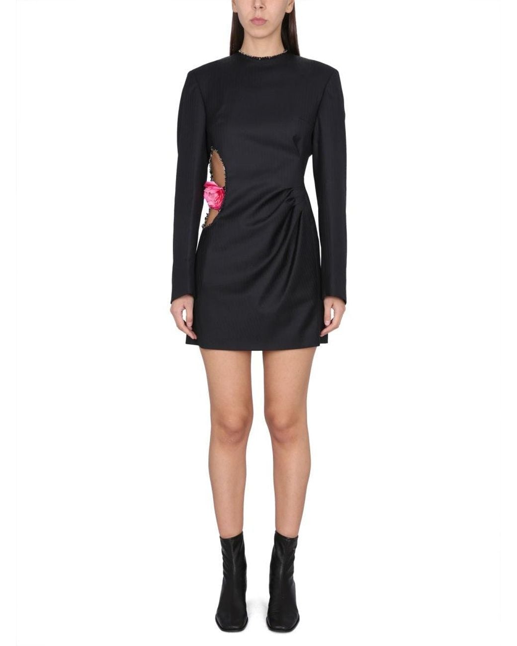 Acne Black Wool Dress