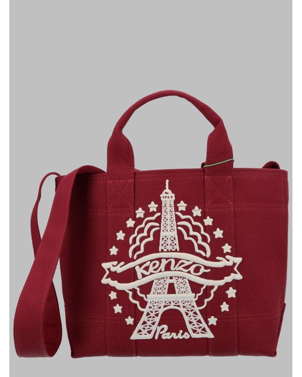 KENZO Red Cotton Mini Handbag