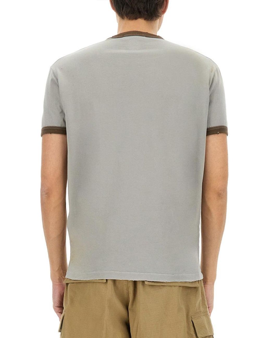DSquared² Gray T Shirt With Print