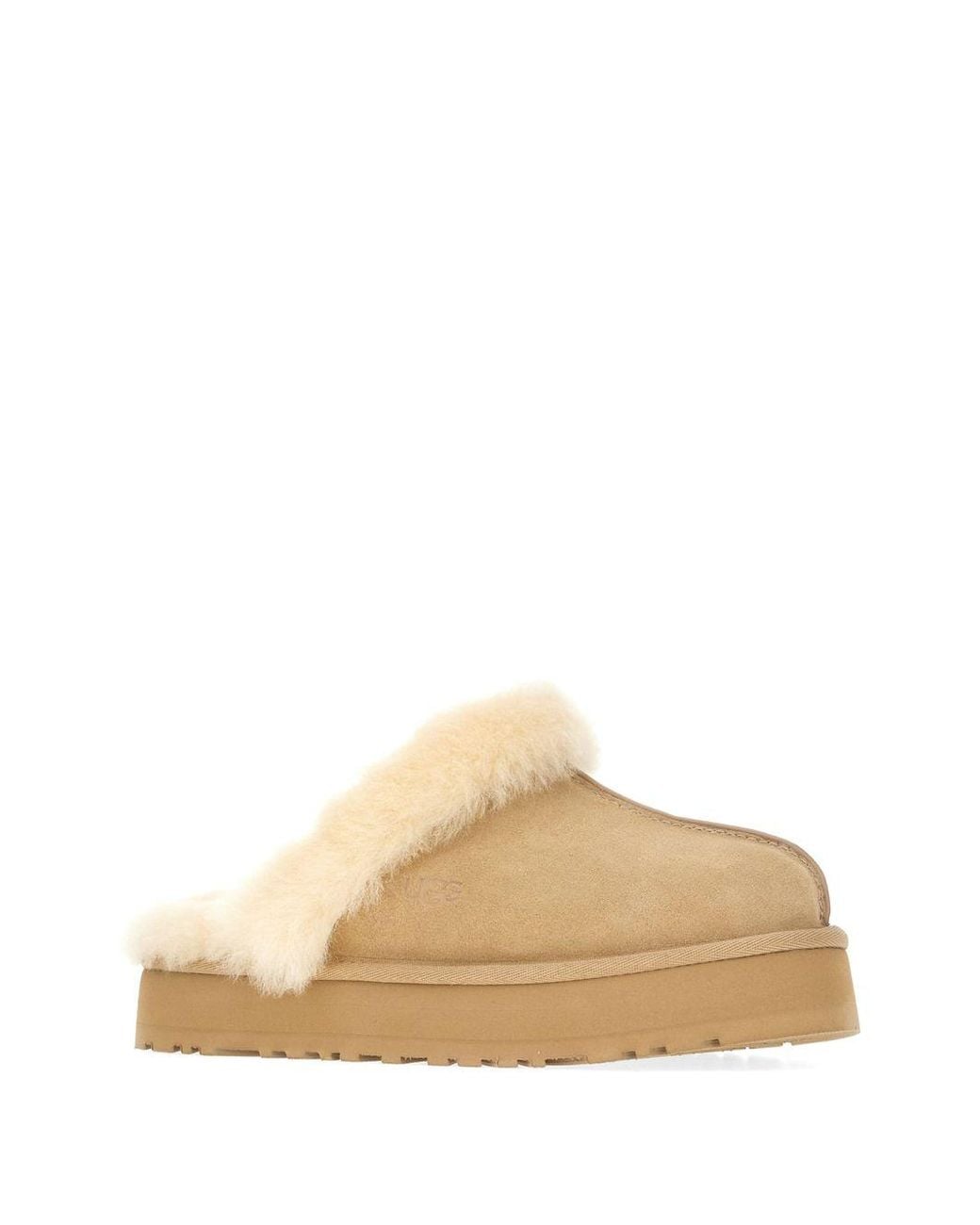 Ugg White Disquette Slippers