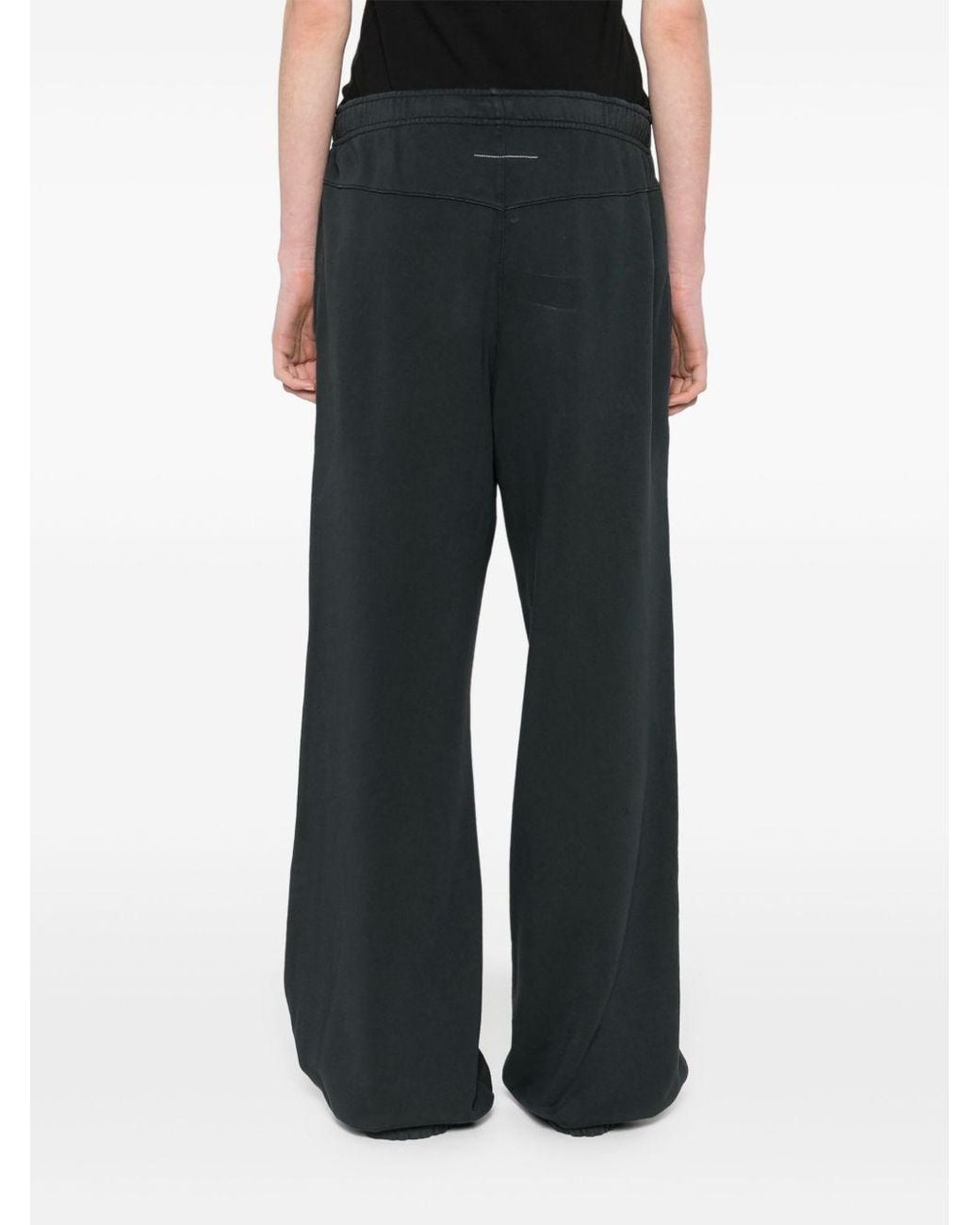 MM6 by Maison Margiela Gray Logo Cotton Sweatpants