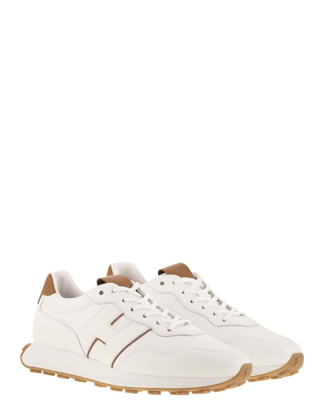 Hogan H601 Leder-Sneakers in White für Herren