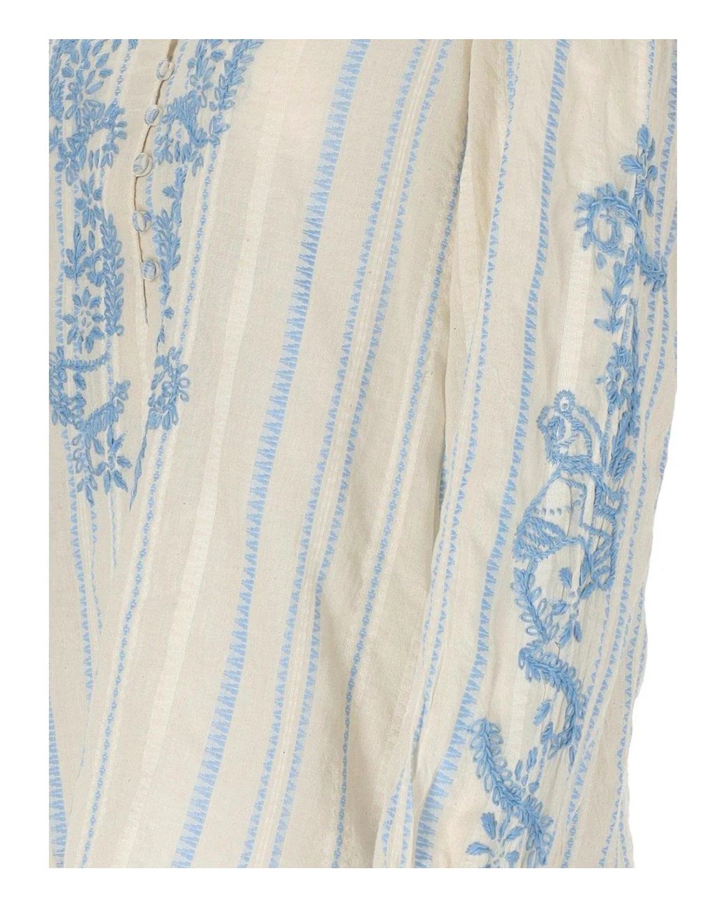 PAHIESA FORMENTERA White Ecru And Light Blouse