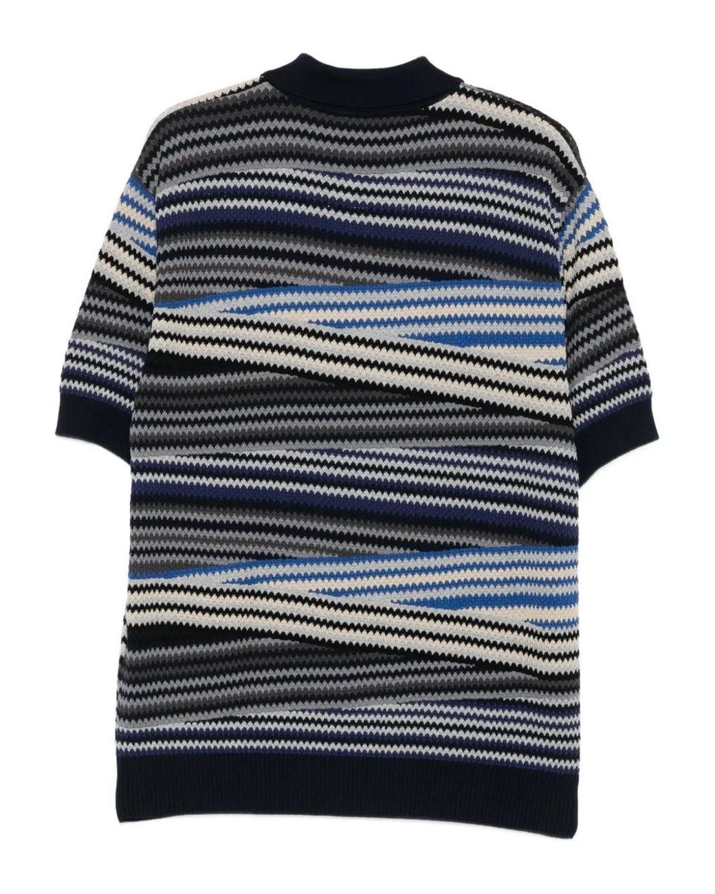 Missoni Blue Striped Polo