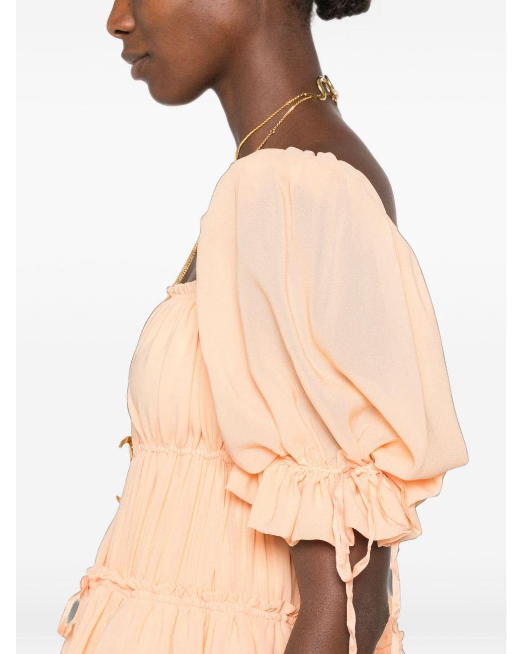 Chloé Natural Silk Mini Dress