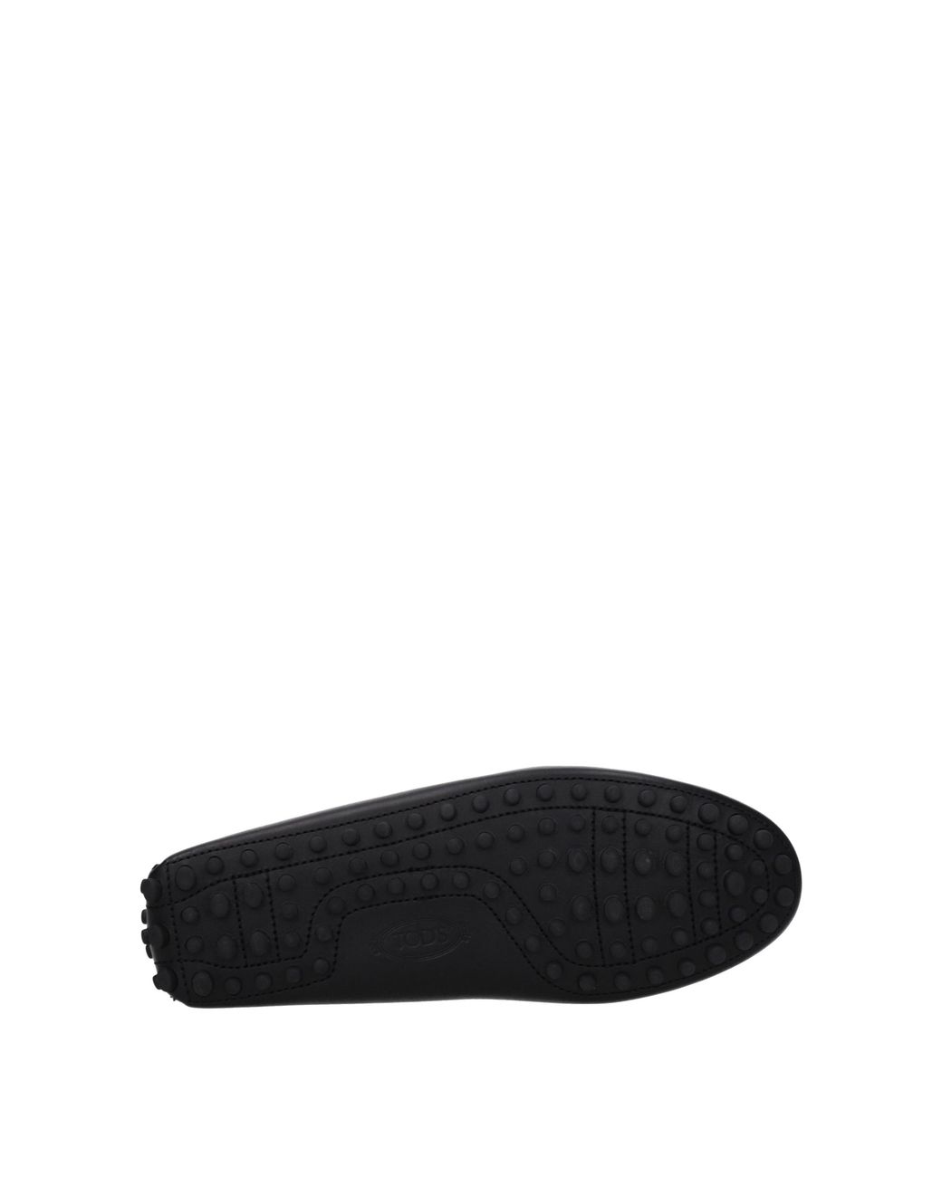 Tod's Black Moccasins Leather