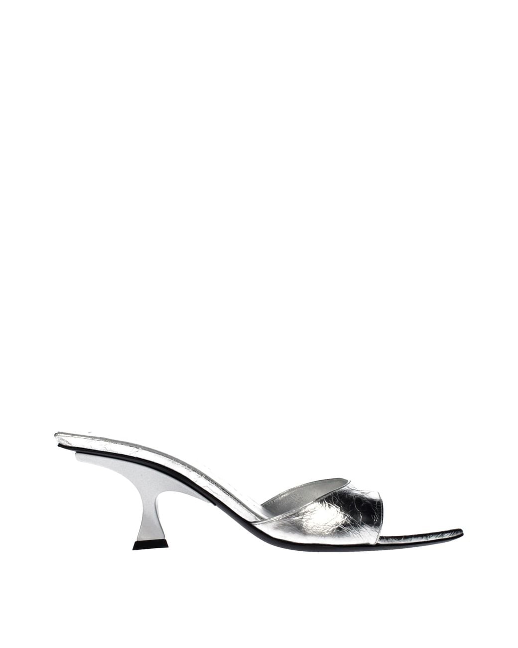 The Attico Metallic Leather Sandals