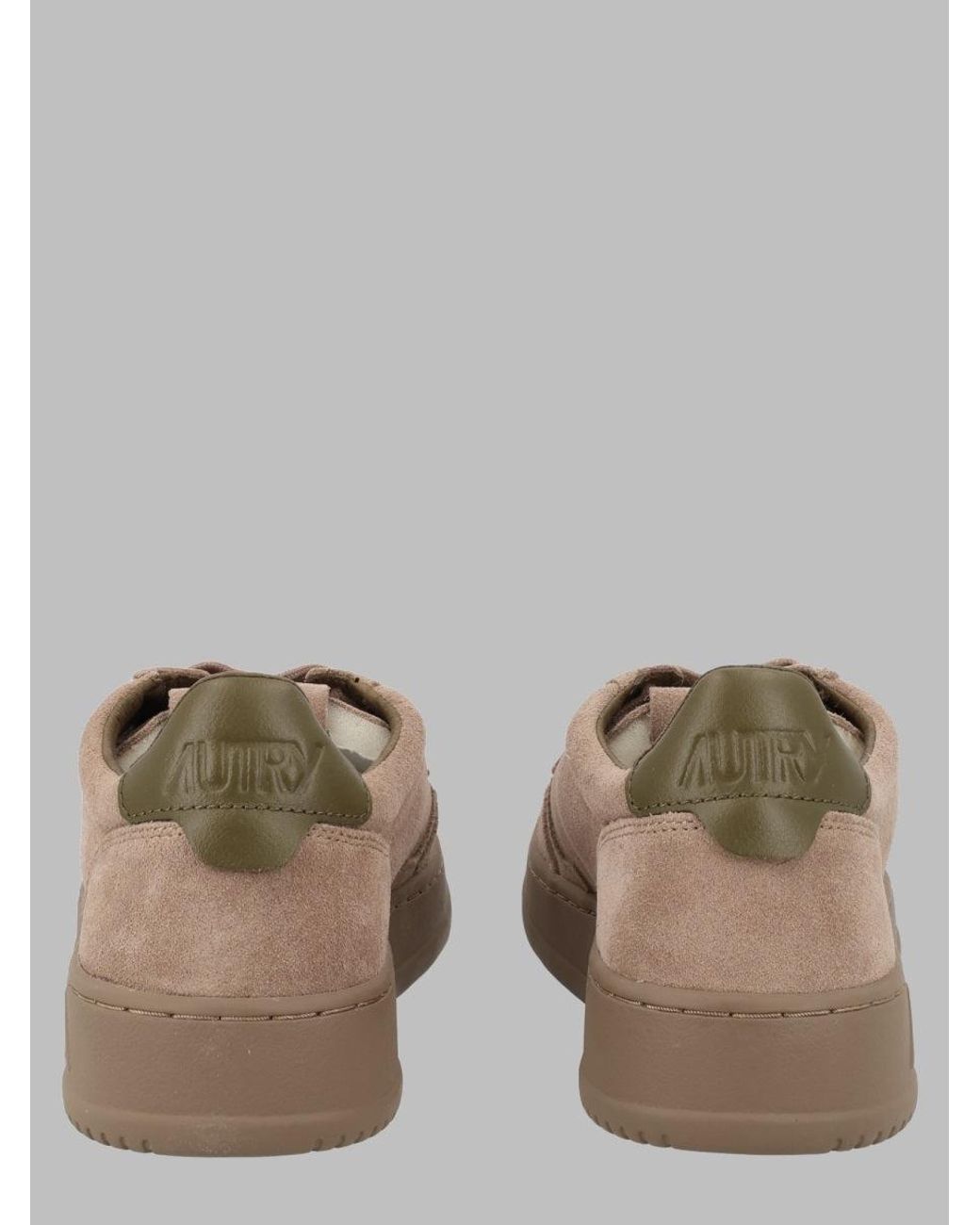 Autry Brown Autry Medalist Low Low-Top Sneaker