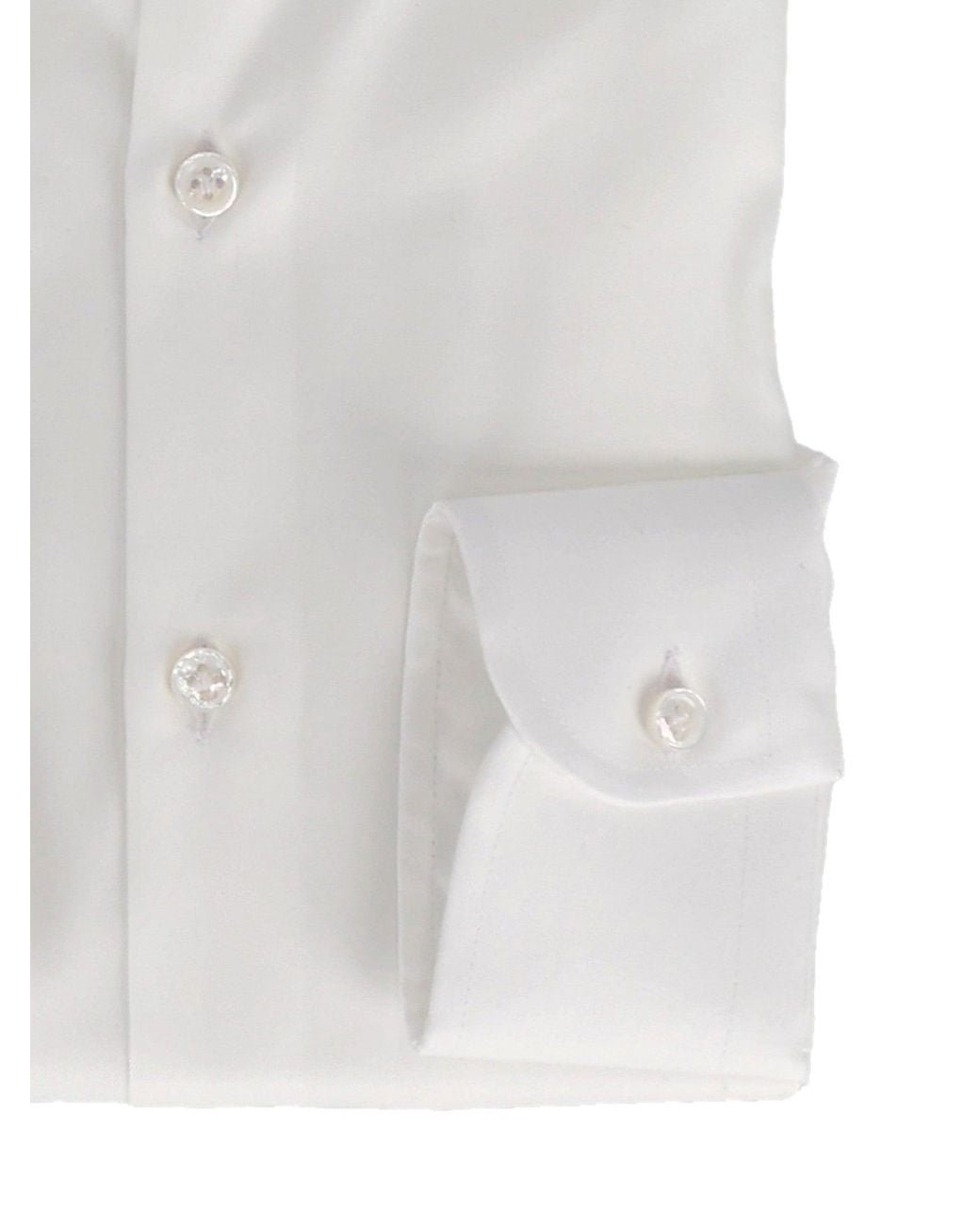 Sonrisa White Classic Cotton Dress Shirt With Pointed Collar for men