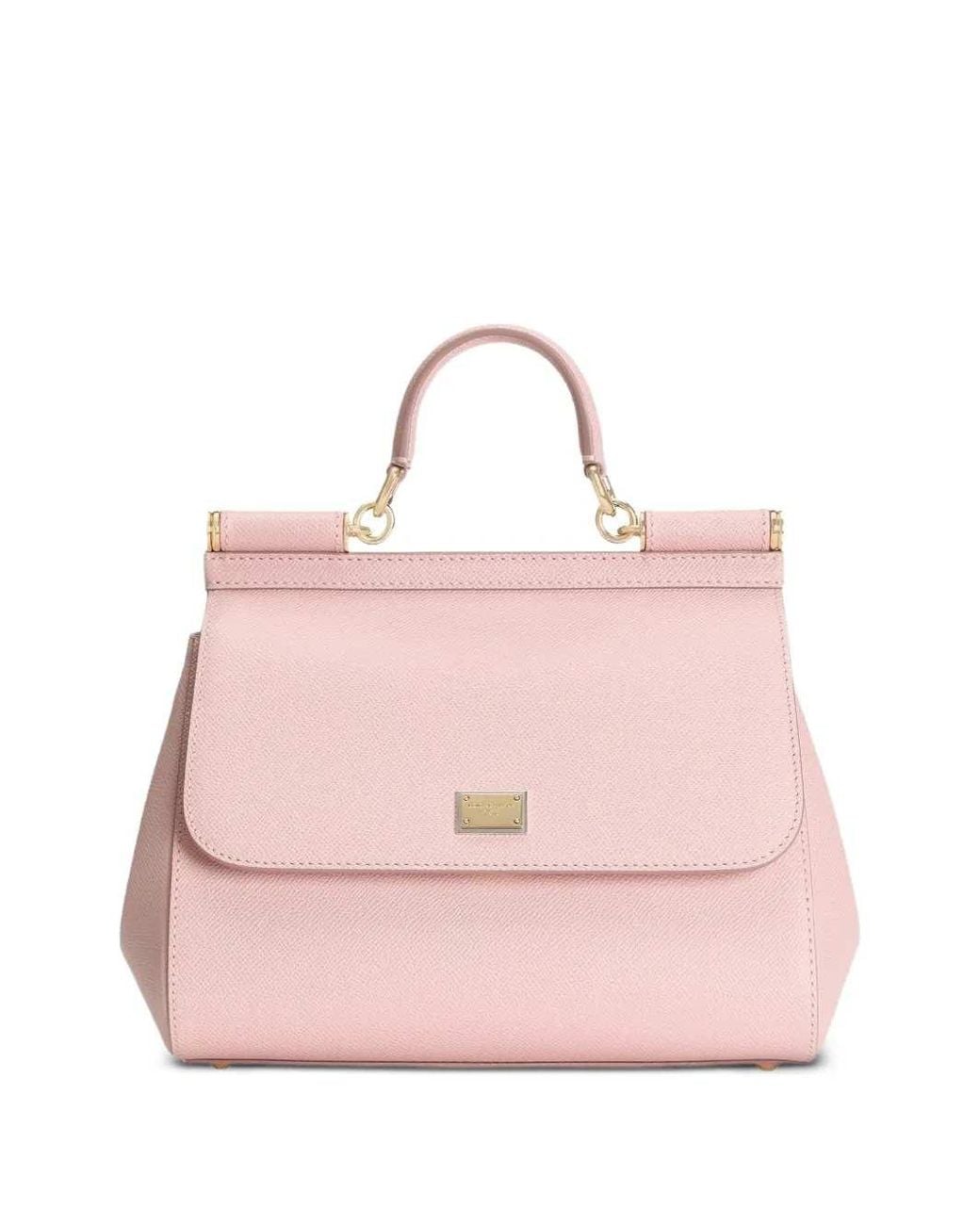 Dolce & Gabbana Pink Dolce & Gabbana Sicily Medium Tote Bag