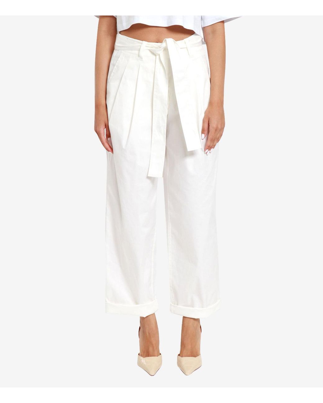 MSGM White Trousers