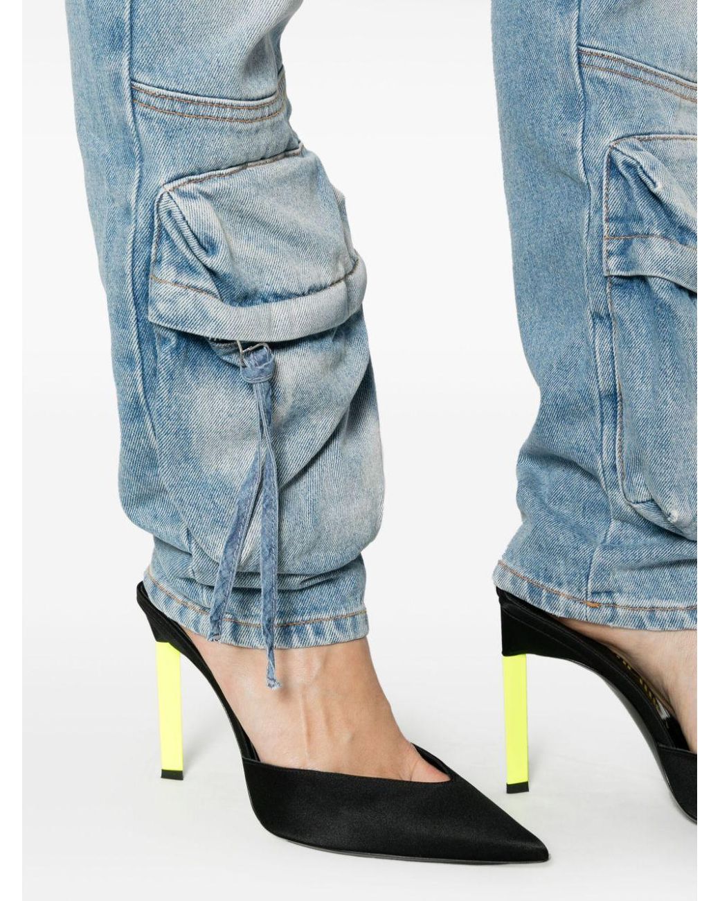 The Attico Blue Essie Long Pants Denim