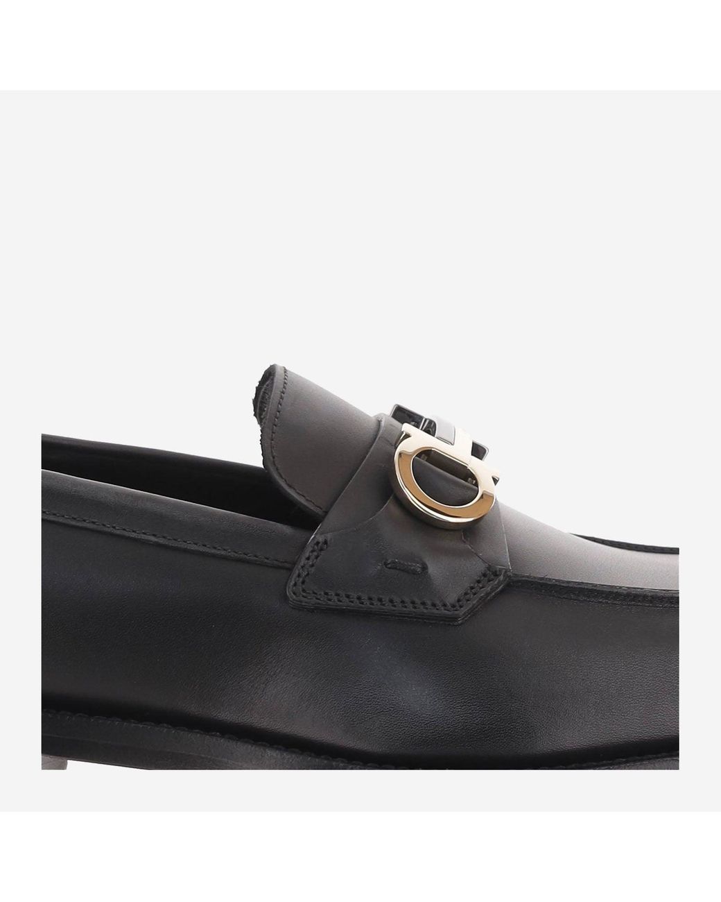 Ferragamo Black Leder-Loafer