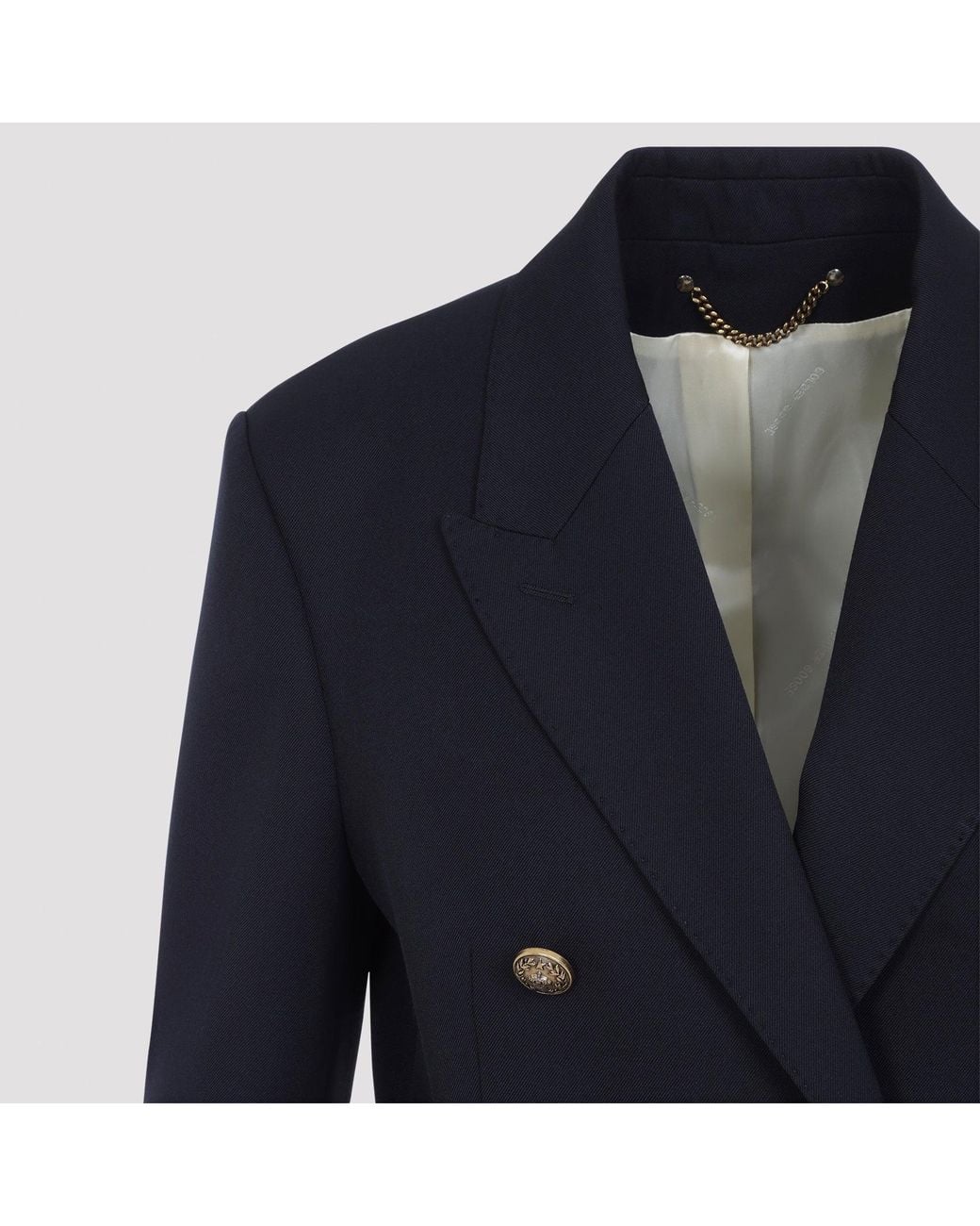 Golden Goose Deluxe Brand Blue Double Breasted Blazer