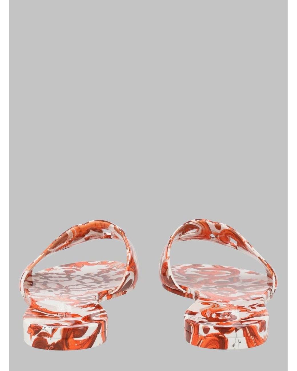 Dolce & Gabbana Red Slide Sandals Tpu
