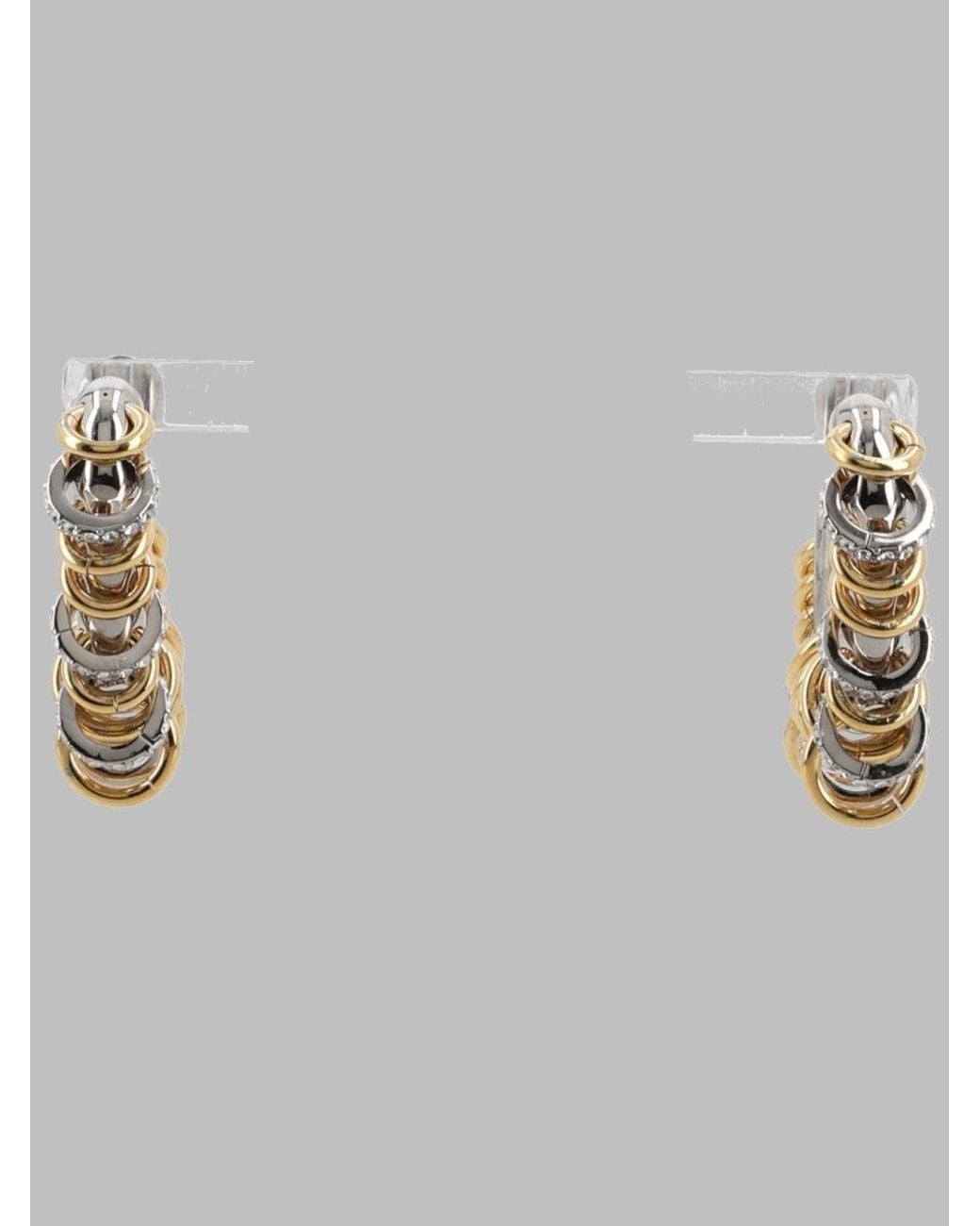 Rabanne Metallic Raffined Brass Finish Earrings