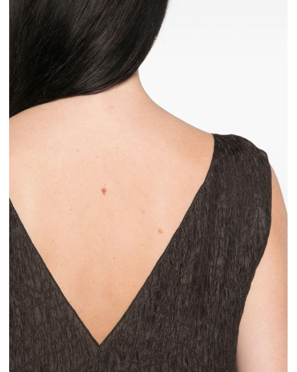 Cortana Black Anhelo Silk Long Dress