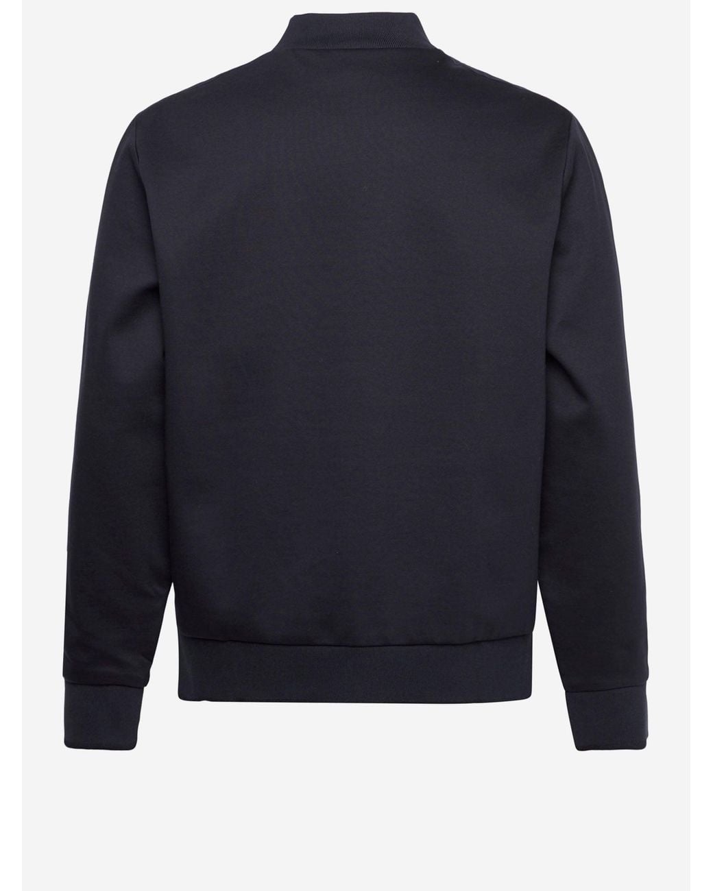 Boss Blue Cotton Sweatshirt With Logo for men