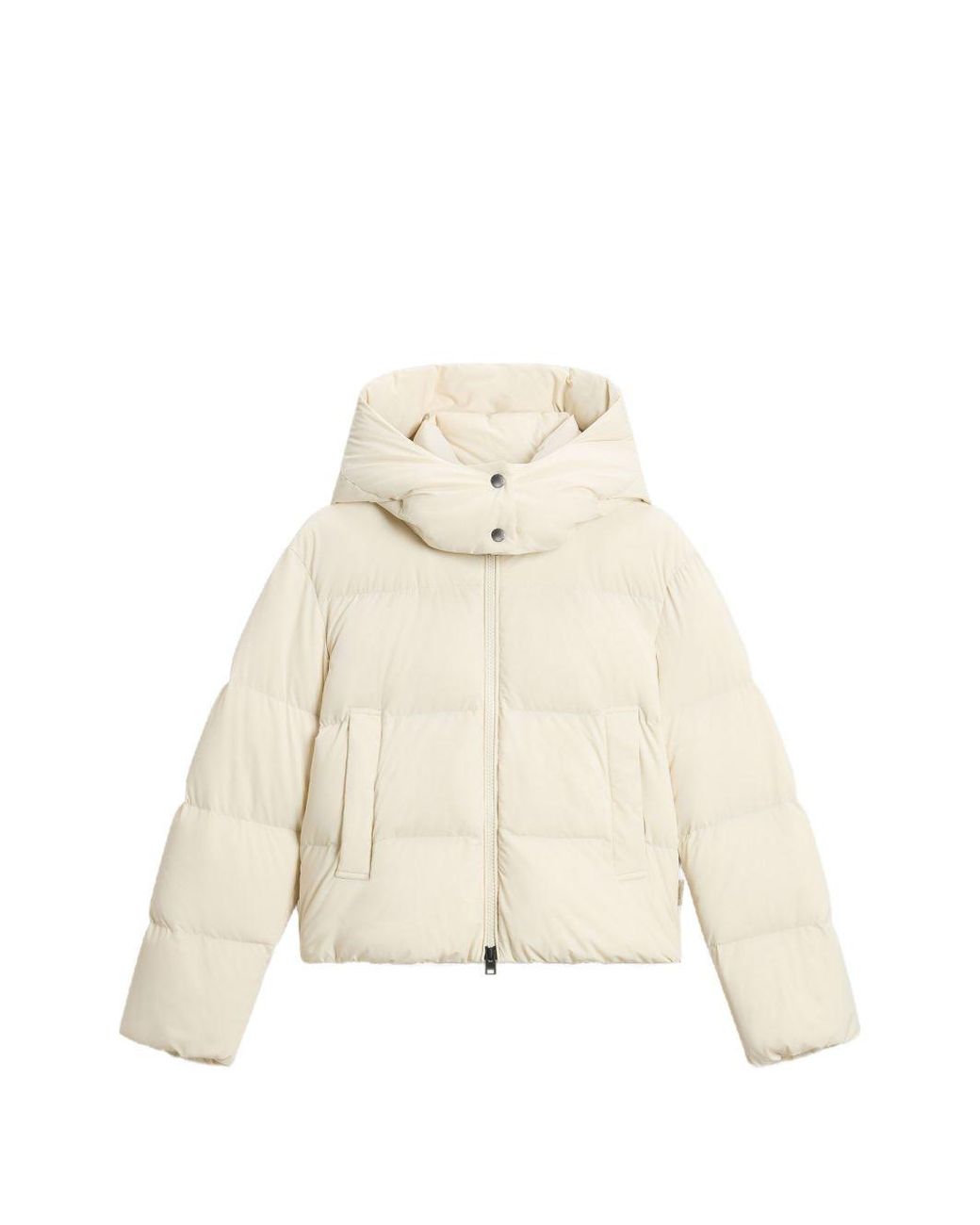 Woolrich Natural Madison Short Down Jacket