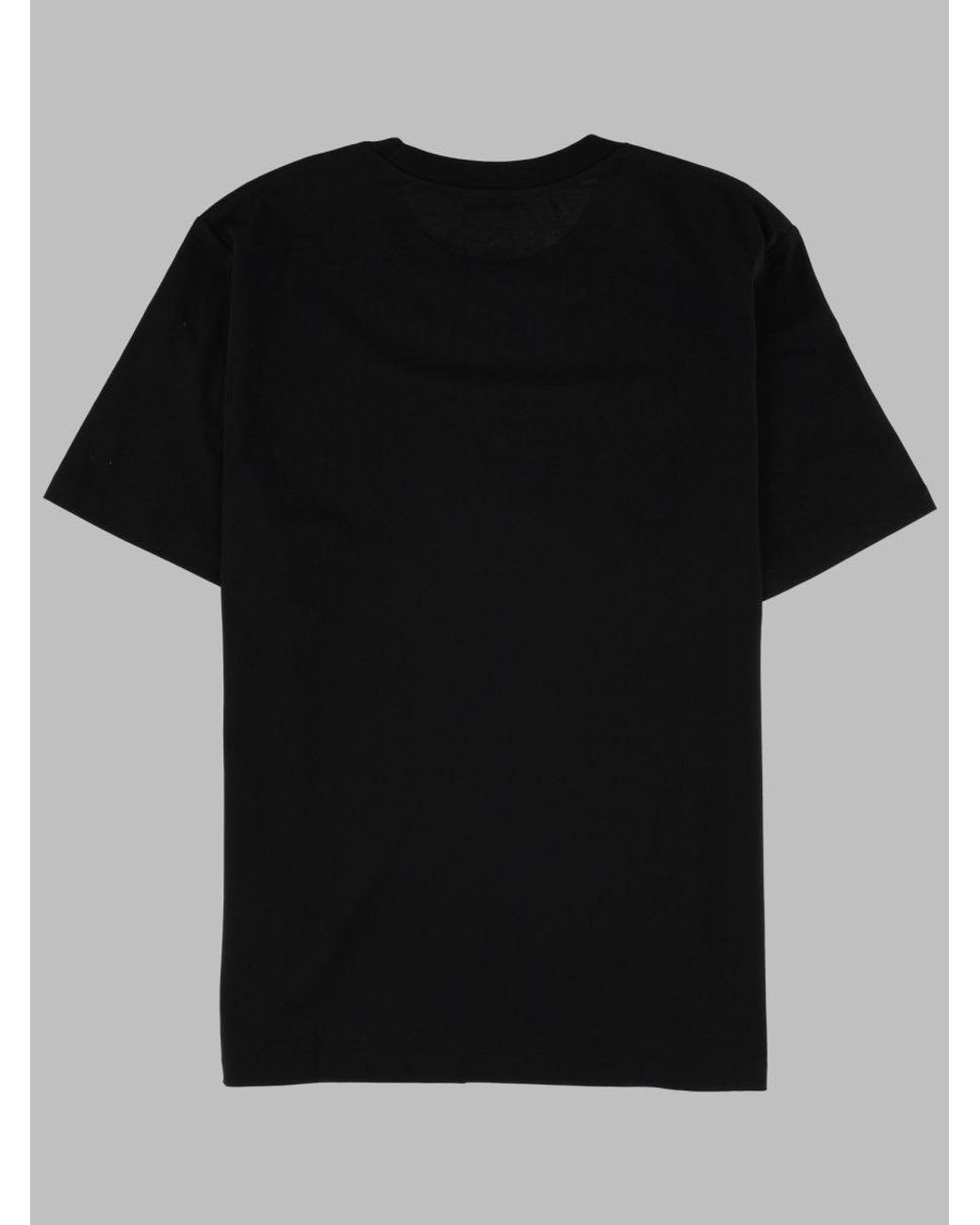 Balmain Black T-Shirt Con Stampa Logo