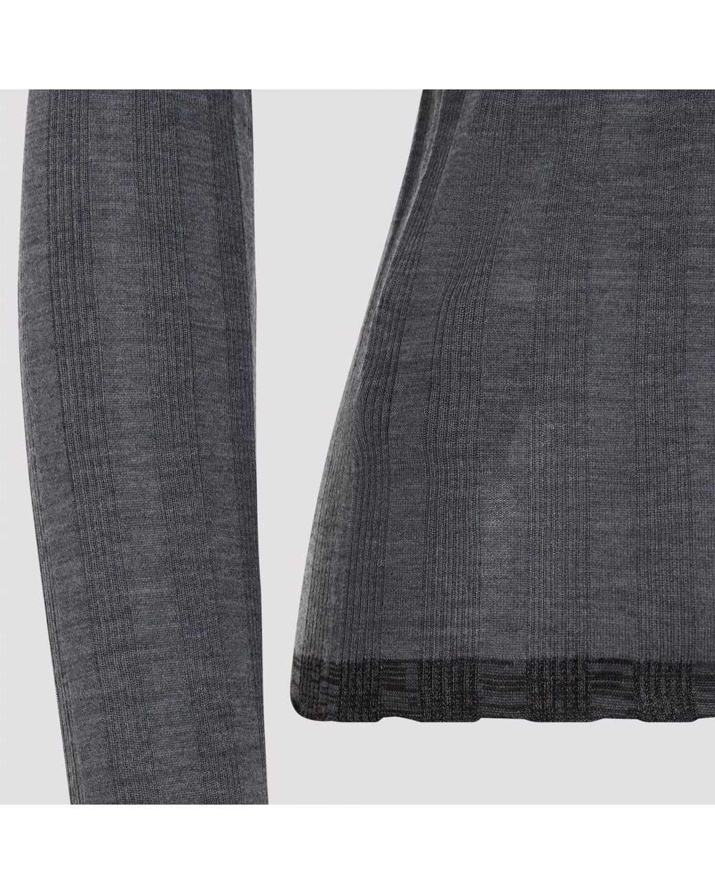 Prada Blue Ardesia Wool Polo