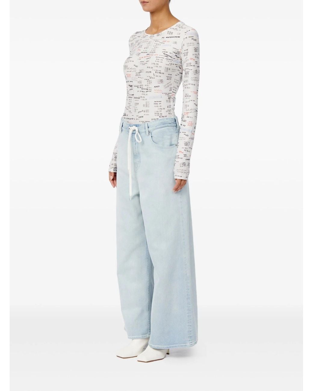 MM6 by Maison Margiela Blue Pants 5 Pockets
