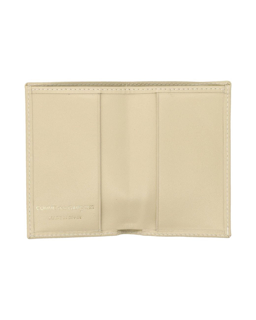 Comme des Garçons Natural Wallet Wallet Leather Bifold Wallet