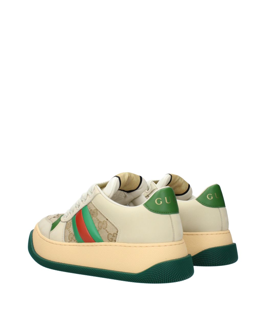 Gucci Green Screener Sneakers Suede